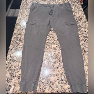 Steves Jeans Men's Charcoal Cargo Pants